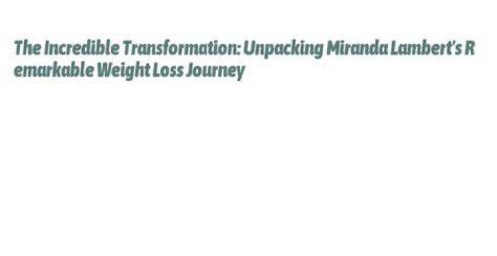 Amanda's Remarkable Weight Loss Journey