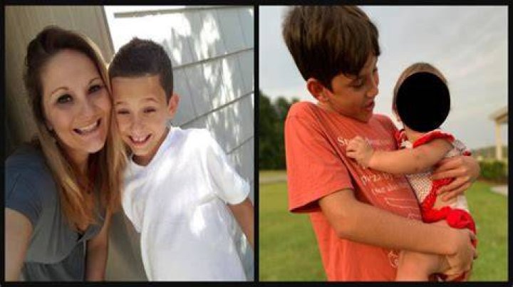 Gannon’s parents Landen Hiott, Albert Stauch, and sister Laina Stauch’s