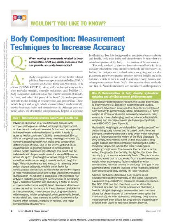 Unlock The Secrets Of Body Composition: Discover Barbara Rufs Measurement